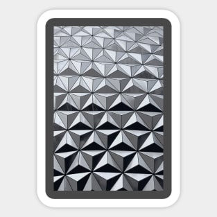 Spaceship Earth Pattern Sticker